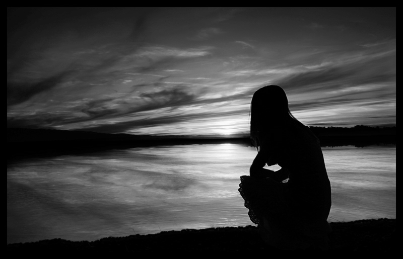 waiting in black and white by overcoming silence
